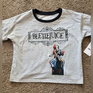 NWT Beetlejuice kids boxy t shirt size S/6
